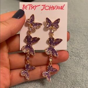 Betsey Johnson Butterfly Earrings🦋😍